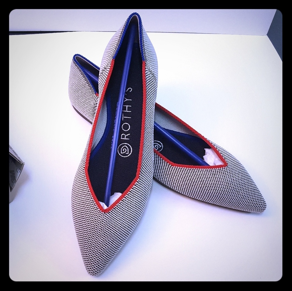 Retired Grey Red Rothy's Points Shoes